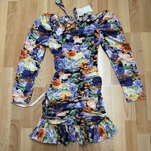 Missguided floral dress, size 4, NWT